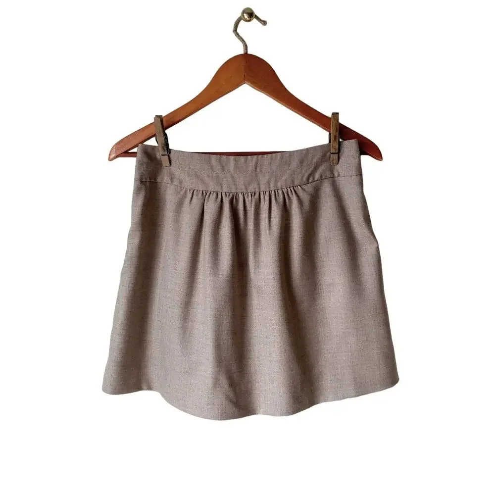 J. Crew Wool-Blend Mini Skirt Size 0